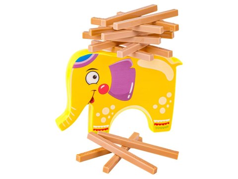 Edukacyjna gra zręcznościowa "Stack Game", Zbuduj wieżę, Układanka, Klocki + Słoń Edukacyjna gra zręcznościowa "Stack Game", Zbuduj wieżę, Układanka, Klocki + Słoń