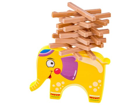 Edukacyjna gra zręcznościowa "Stack Game", Zbuduj wieżę, Układanka, Klocki + Słoń Edukacyjna gra zręcznościowa "Stack Game", Zbuduj wieżę, Układanka, Klocki + Słoń