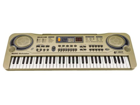 Keyboard MQ-811 Organki, 61 Klawiszy, Zasilacz, Mikrofon, USB Przecena 2 Keyboard MQ-811 Organki, 61 Klawiszy, Zasilacz, Mikrofon, USB Przecena 2