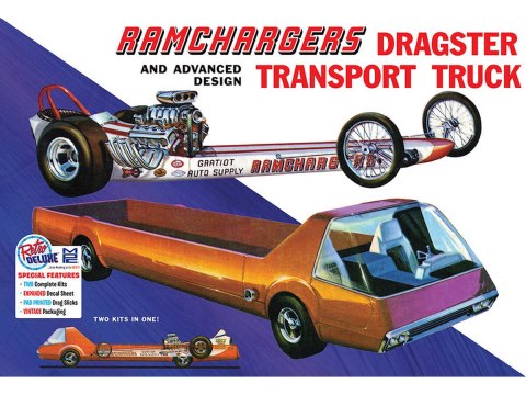 Model Plastikowy - Samochód 1:25 Ramchargers Dragster & Transporter Truck Model Plastikowy - Samochód 1:25 Ramchargers Dragster & Transporter Truck