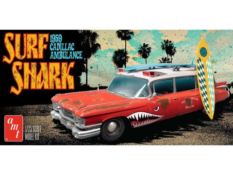 Model Plastikowy - Samochód 1:25 Surf Shark 1959 Cadillac Ambulance Model Plastikowy - Samochód 1:25 Surf Shark 1959 Cadillac Ambulance