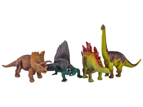 Zestaw Figurek Dinozaurów w kuferku + mata, Dinozaury 9 sztuk Zestaw Figurek Dinozaurów w kuferku + mata, Dinozaury 9 sztuk