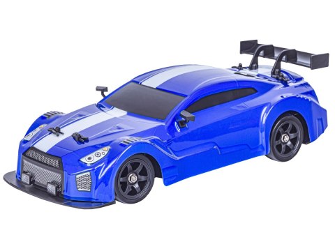 DUŻY Samochód Do Driftu Auto RC Drift 1:16 2,4 GHz PARA DYM 4WD Niebieski Nissan GTR LED DUŻY Samochód Do Driftu Auto RC Drift 1:16 2,4 GHz PARA DYM 4WD Niebieski Nissan GTR LED