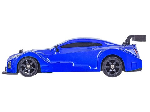 DUŻY Samochód Do Driftu Auto RC Drift 1:16 2,4 GHz PARA DYM 4WD Niebieski Nissan GTR LED DUŻY Samochód Do Driftu Auto RC Drift 1:16 2,4 GHz PARA DYM 4WD Niebieski Nissan GTR LED