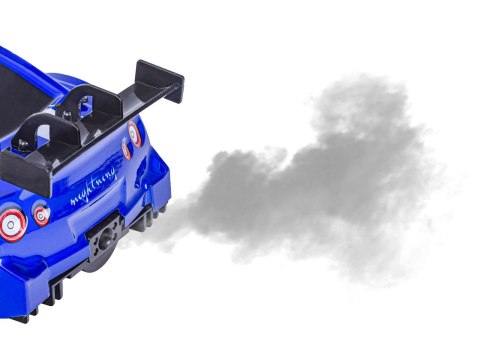 DUŻY Samochód Do Driftu Auto RC Drift 1:16 2,4 GHz PARA DYM 4WD Niebieski Nissan GTR LED DUŻY Samochód Do Driftu Auto RC Drift 1:16 2,4 GHz PARA DYM 4WD Niebieski Nissan GTR LED