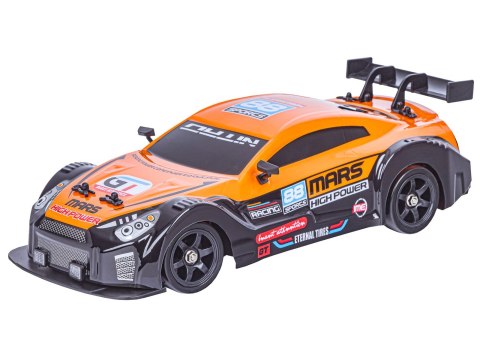 DUŻY Samochód Do Driftu Auto RC Drift 1:16 2,4 GHz PARA DYM 4WD Pomarańczowy Nissan GTR LED DUŻY Samochód Do Driftu Auto RC Drift 1:16 2,4 GHz PARA DYM 4WD Pomarańczowy Nissan GTR LED