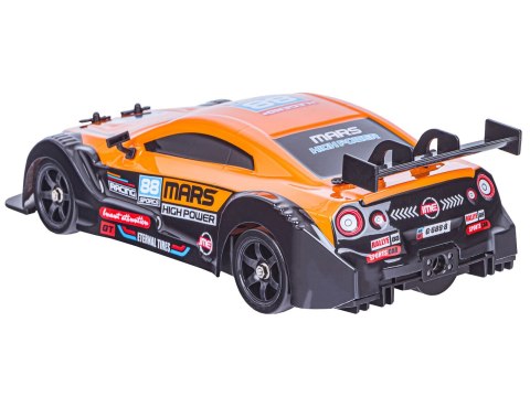DUŻY Samochód Do Driftu Auto RC Drift 1:16 2,4 GHz PARA DYM 4WD Pomarańczowy Nissan GTR LED DUŻY Samochód Do Driftu Auto RC Drift 1:16 2,4 GHz PARA DYM 4WD Pomarańczowy Nissan GTR LED