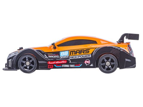 DUŻY Samochód Do Driftu Auto RC Drift 1:16 2,4 GHz PARA DYM 4WD Pomarańczowy Nissan GTR LED DUŻY Samochód Do Driftu Auto RC Drift 1:16 2,4 GHz PARA DYM 4WD Pomarańczowy Nissan GTR LED