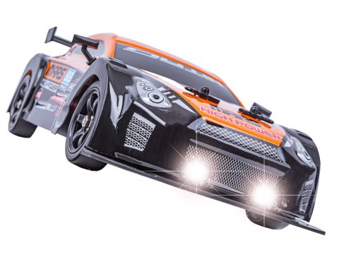 DUŻY Samochód Do Driftu Auto RC Drift 1:16 2,4 GHz PARA DYM 4WD Pomarańczowy Nissan GTR LED DUŻY Samochód Do Driftu Auto RC Drift 1:16 2,4 GHz PARA DYM 4WD Pomarańczowy Nissan GTR LED