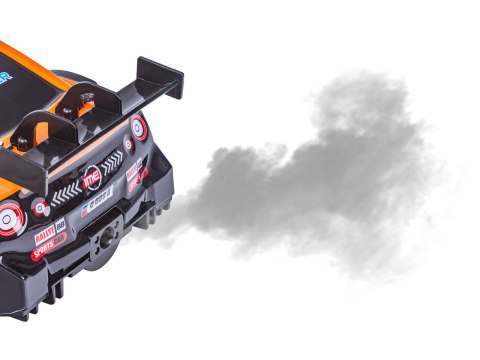 DUŻY Samochód Do Driftu Auto RC Drift 1:16 2,4 GHz PARA DYM 4WD Pomarańczowy Nissan GTR LED DUŻY Samochód Do Driftu Auto RC Drift 1:16 2,4 GHz PARA DYM 4WD Pomarańczowy Nissan GTR LED