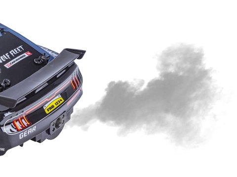 DUŻY Samochód Do Driftu Auto RC Drift 1:16 2,4 GHz PARA DYM Grafitowy Mustang 4WD LED DUŻY Samochód Do Driftu Auto RC Drift 1:16 2,4 GHz PARA DYM Grafitowy Mustang 4WD LED