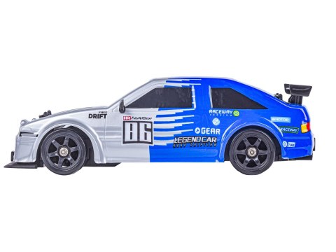 DUŻY Samochód Do Driftu Auto RC Drift 1:16 2,4 GHz PARA DYM Srebrna Toyota 4WD LED DUŻY Samochód Do Driftu Auto RC Drift 1:16 2,4 GHz PARA DYM Srebrna Toyota 4WD LED