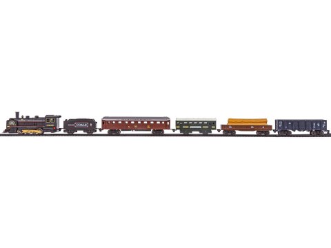 Elektryczna Kolejka Lokomotywa - Parowóz + 5 Wagonów Elektryczna Kolejka Lokomotywa - Parowóz + 5 Wagonów