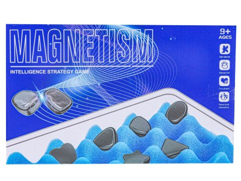 Gra Szachy Kamienie Magnetyczne Planszowa, Magnetyczna Gra Strategiczna, Magnetic Chess + Podkładka Gra Szachy Kamienie Magnetyczne Planszowa, Magnetyczna Gra Strategiczna, Magnetic Chess + Podkładka