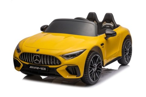 Auto Na Akumulator Mercedes AMG SL63 Żółty Lakierowany Auto Na Akumulator Mercedes AMG SL63 Żółty Lakierowany