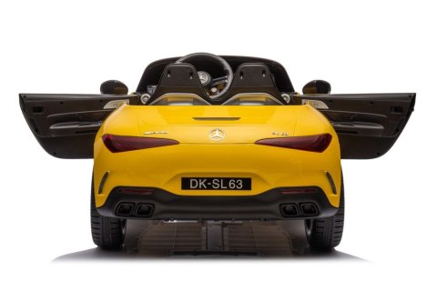 Auto Na Akumulator Mercedes AMG SL63 Żółty Lakierowany Auto Na Akumulator Mercedes AMG SL63 Żółty Lakierowany