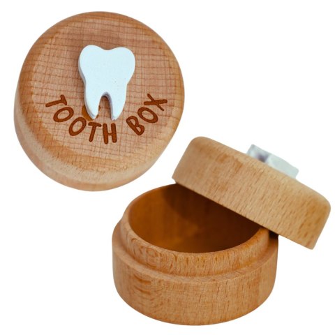 Drewniane Pudełko Na Zęby Mleczne Dla Dzieci Z Grawerem Tooth Box Drewniane Pudełko Na Zęby Mleczne Dla Dzieci Z Grawerem Tooth Box