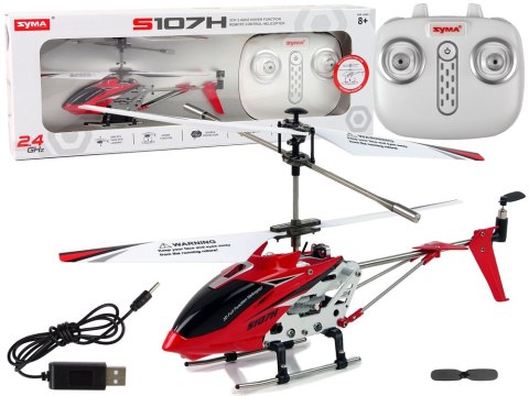 Helikopter SYMA S107H Zdalnie Sterowany 2,4G Czerwony Helikopter SYMA S107H Zdalnie Sterowany 2,4G Czerwony