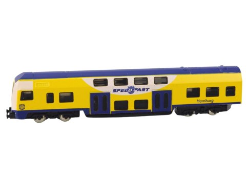 Model Kolekcjonerski Pociąg Żółto-Niebieski 1:48 Metalowy Model Kolekcjonerski Pociąg Żółto-Niebieski 1:48 Metalowy