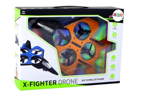 Samolot Dron RC Pomarańczowy Myśliwiec Zdalnie Sterowany Pilot Samolot Dron RC Pomarańczowy Myśliwiec Zdalnie Sterowany Pilot