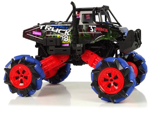Auto Terenowe Drift Zdalnie Sterowane 1:16 Niebieskie 2.4G Obrót 360 Stopni Auto Terenowe Drift Zdalnie Sterowane 1:16 Niebieskie 2.4G Obrót 360 Stopni