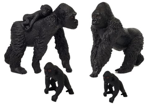 Zestaw Figurek Zwierzęta Safari Hipopotamy Goryle Zestaw Figurek Zwierzęta Safari Hipopotamy Goryle