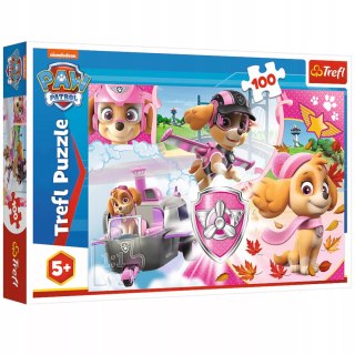 Puzzle Psi Patrol 100 el Skye w akcji Trefl 16368
