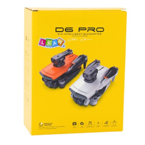 Dron D6 PRO Kamera Światła LED Aplikacja Jasnoszary Dron D6 PRO Kamera Światła LED Aplikacja Jasnoszary