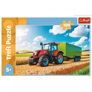 Puzzle 100 Traktor z przyczepą TREFL /Trefl 16494