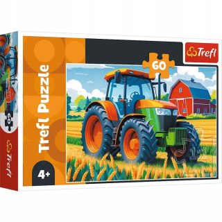 Puzzle 60 el. Pojazd rolnika traktor Trefl 16492