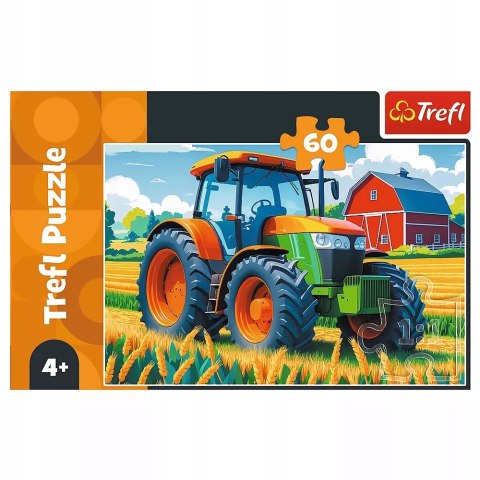 Puzzle 60 el. Pojazd rolnika traktor Trefl 16492