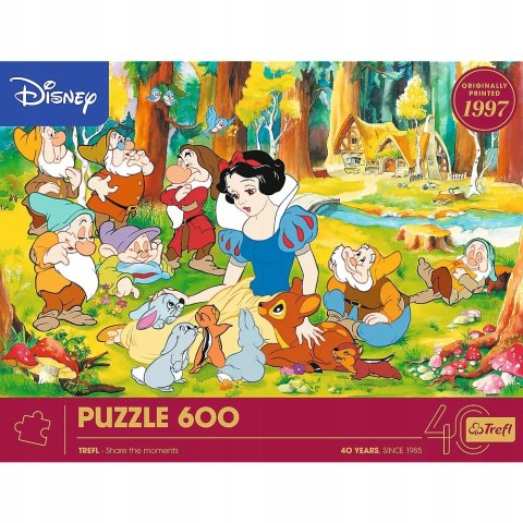 Puzzle 600 el. 40-lecie Trefl - Królewna Śnieżka 37603