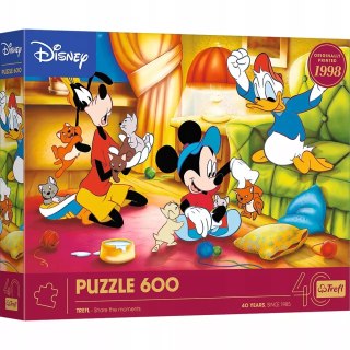 Puzzle 600 el. 40-lecie Trefl - Myszka Miki i Przyjaciele 37601
