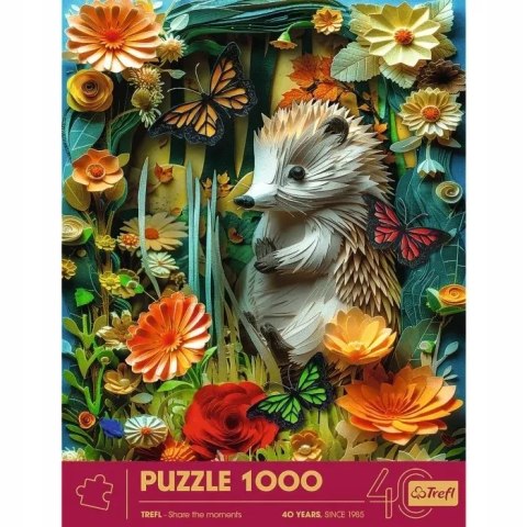 Puzzle z efektem 3D 1000 el. 40-lecie Jeż Trefl 40042