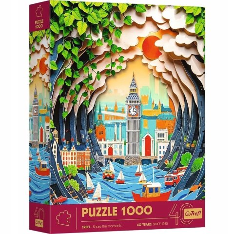 Puzzle z efektem 3D 1000 elementów 40-lecie Londyn Trefl 40043
