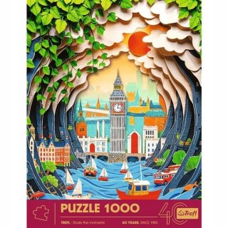 Puzzle z efektem 3D 1000 elementów 40-lecie Londyn Trefl 40043