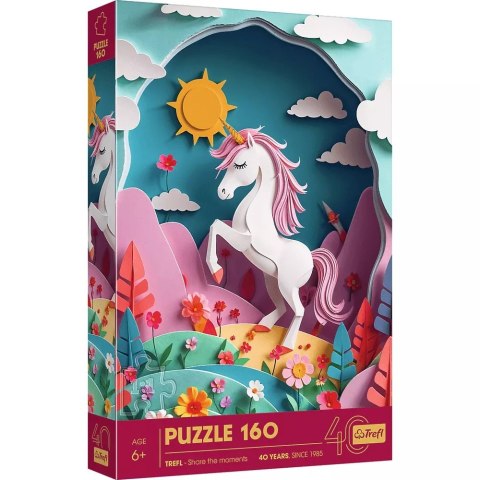 Puzzle z efektem 3D 160 el. 40-lecie Jednorożec Trefl 40047