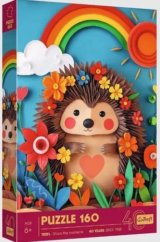 Puzzle z efektem 3D 160 el. 40-lecie Jeżyk Trefl 40046