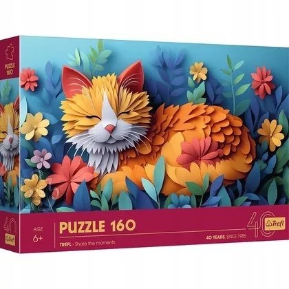 Puzzle z efektem 3D 160 el. 40-lecie Kotek Trefl 40049