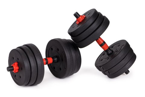 Hantle regulowane 2x20 kg sztanga zestaw 40 kg gryf
