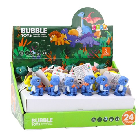 Bańki Mydlane Dinozaur Ruchoma Figurka Kolorowy 14cm Mix Bańki Mydlane Dinozaur Ruchoma Figurka Kolorowy 14cm Mix