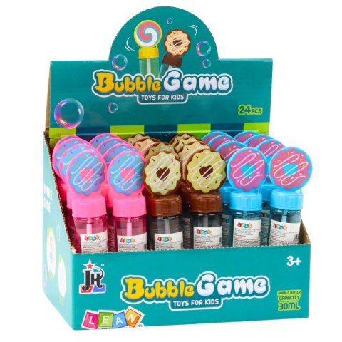 Bańki Mydlane Donut Pączek 3 Otwory Do Baniek Mix Kolorów 30ml Bańki Mydlane Donut Pączek 3 Otwory Do Baniek Mix Kolorów 30ml