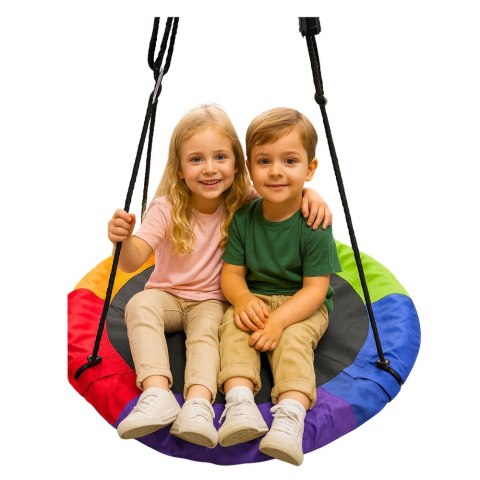 Huśtawka Ogrodowa Bocianie Gniazdo Dla Dzieci Kolorowa 100cm Huśtawka Ogrodowa Bocianie Gniazdo Dla Dzieci Kolorowa 100cm