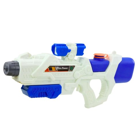 Karabin Pistolet Na Wodę Pompowany Mechanicznie Bialo-Niebieski 600ml Karabin Pistolet Na Wodę Pompowany Mechanicznie Bialo-Niebieski 600ml
