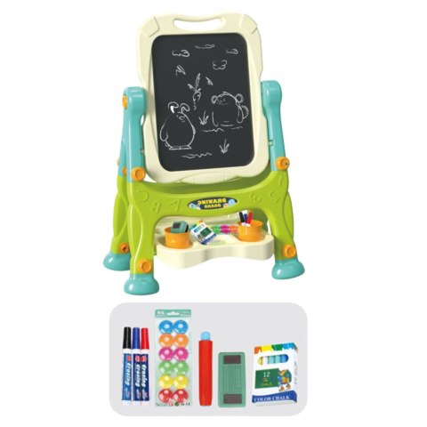 Tablica Edukacyjna Dwustronna Na Stelaże Akcesoria Zielona 3w1 Tablica Edukacyjna Dwustronna Na Stelaże Akcesoria Zielona 3w1
