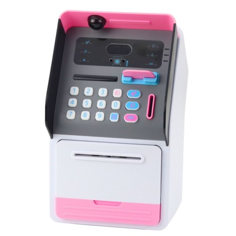 Bankomat Sejf Skarbonka Kod PIN Karta Bankomatowa Różowy Bankomat Sejf Skarbonka Kod PIN Karta Bankomatowa Różowy