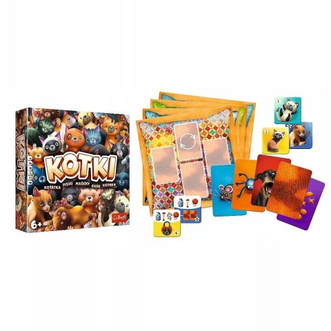 GRA PLANSZOWA RODZINNA KOTKI TREFL dla dzieci 6+ 02081