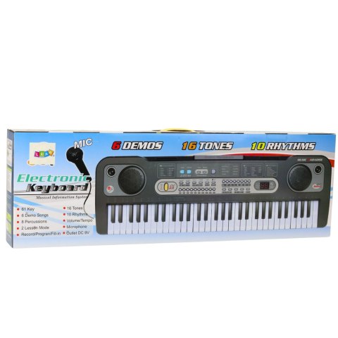 Keyboard Elektryczny Mikrofon Stojak Na Nuty Nagrywanie Odtwarzanie Keyboard Elektryczny Mikrofon Stojak Na Nuty Nagrywanie Odtwarzanie
