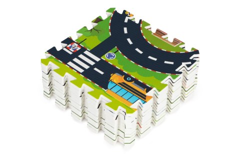 Mata piankowa dla dzieci puzzle miasto ulice drogi IPLAY Mata piankowa dla dzieci puzzle miasto ulice drogi IPLAY