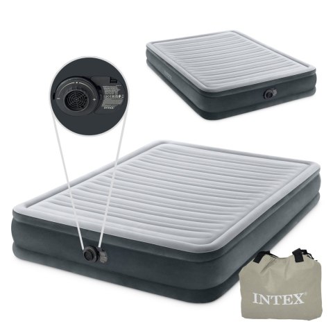 Materac dmuchany łóżko 203x152 cm z pompką dwuosobowy INTEX 67770ND Materac dmuchany łóżko 203x152 cm z pompką dwuosobowy INTEX 67770ND